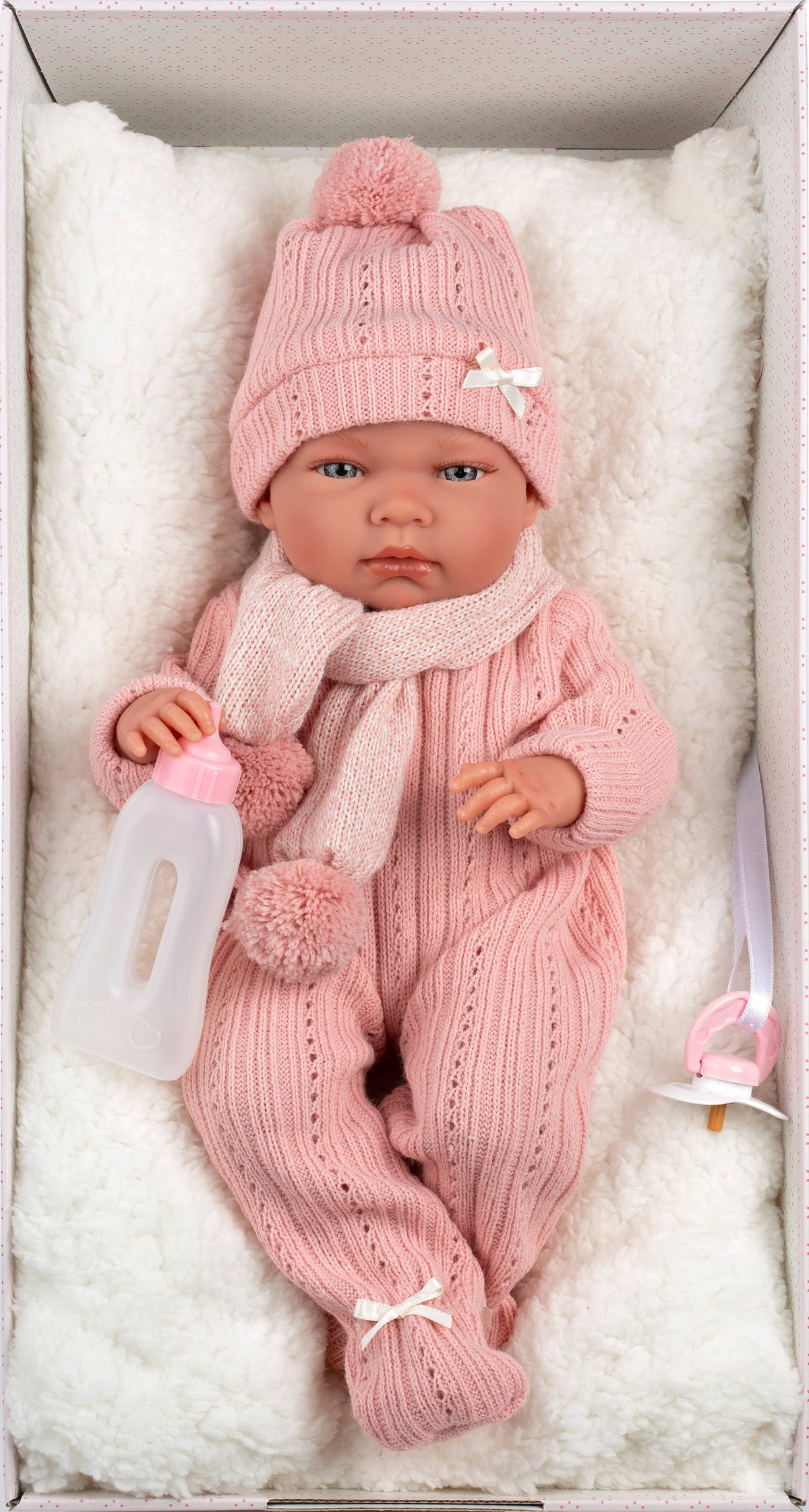 Newborn Doll Jessa with Cushion (15.7")