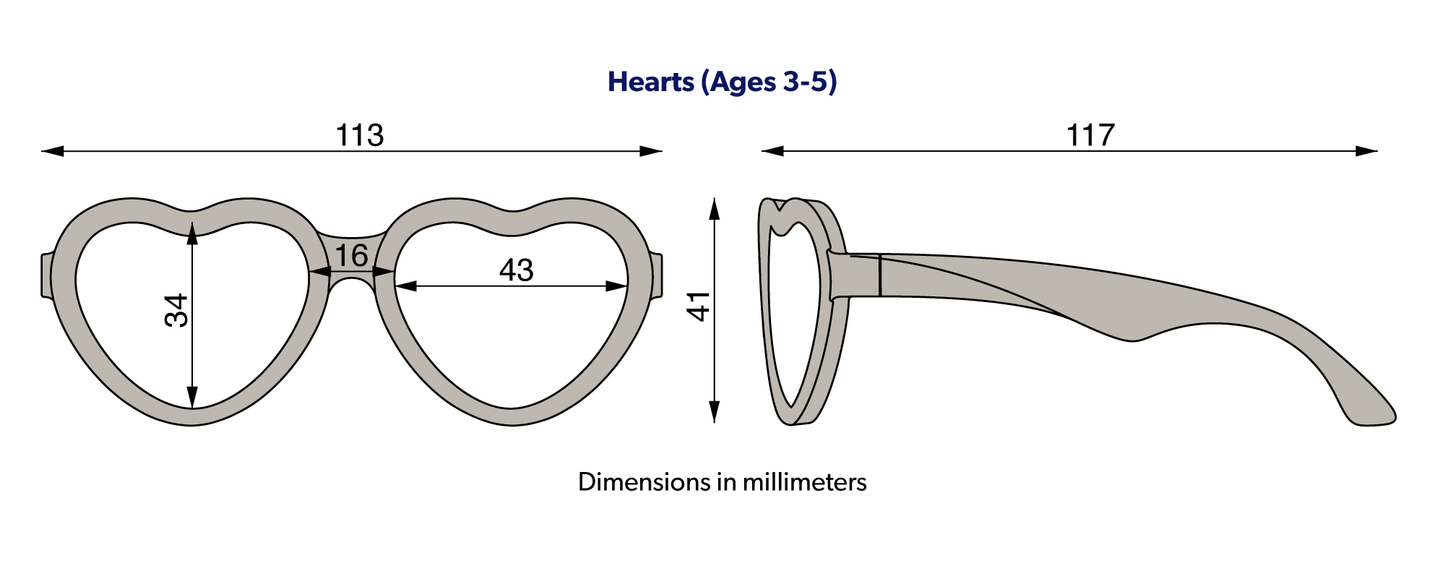 Polarized Heart Sunglasses