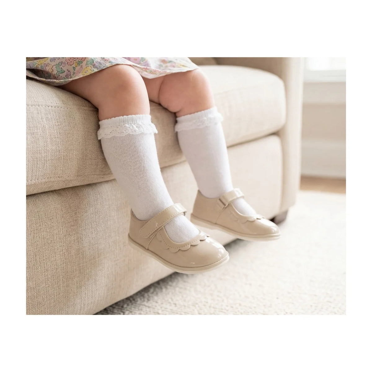 Juliette Petal Mary Jane // Patent Cream