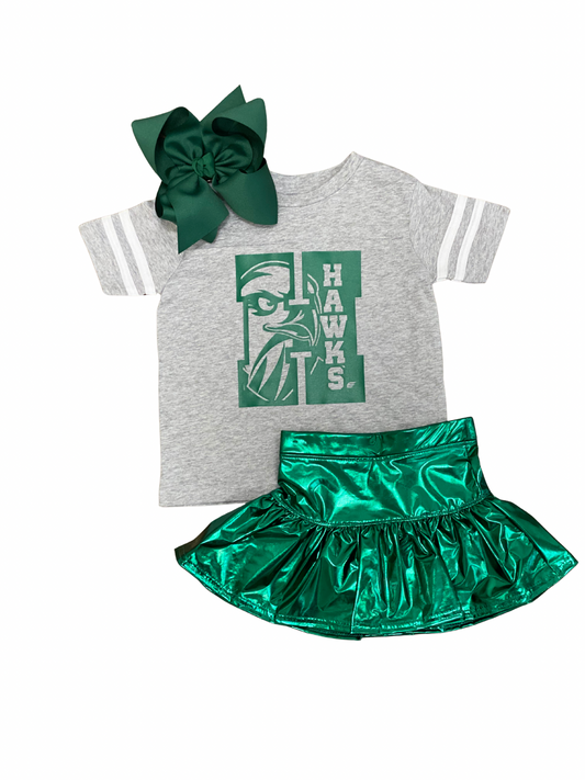 Hawks Gray Varsity T-shirt