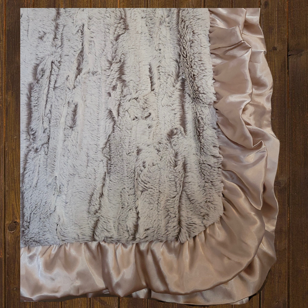 Almond Whistler Minky Blanket