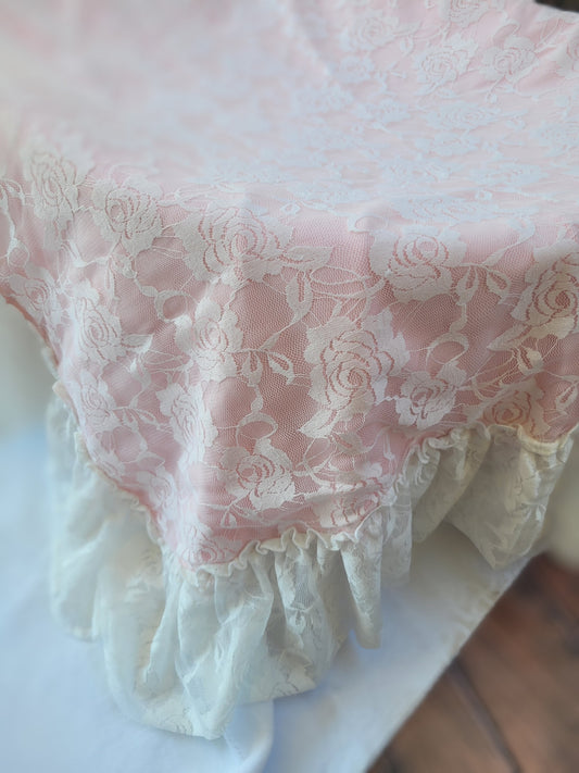 Lace Receiving Blanket