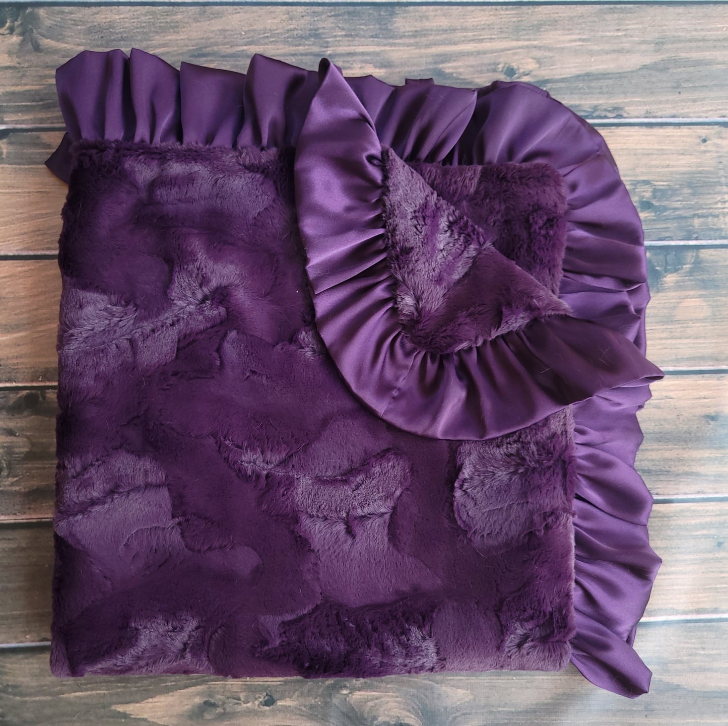 Plum Minky Blanket