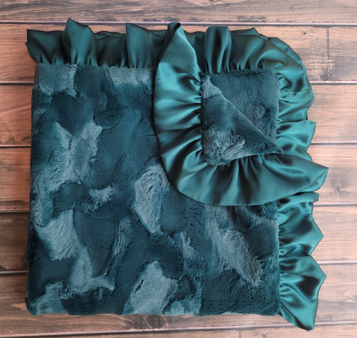 Emerald Minky Blanket