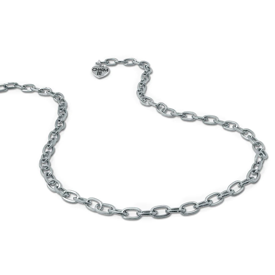 Silver Charm Chain Necklace