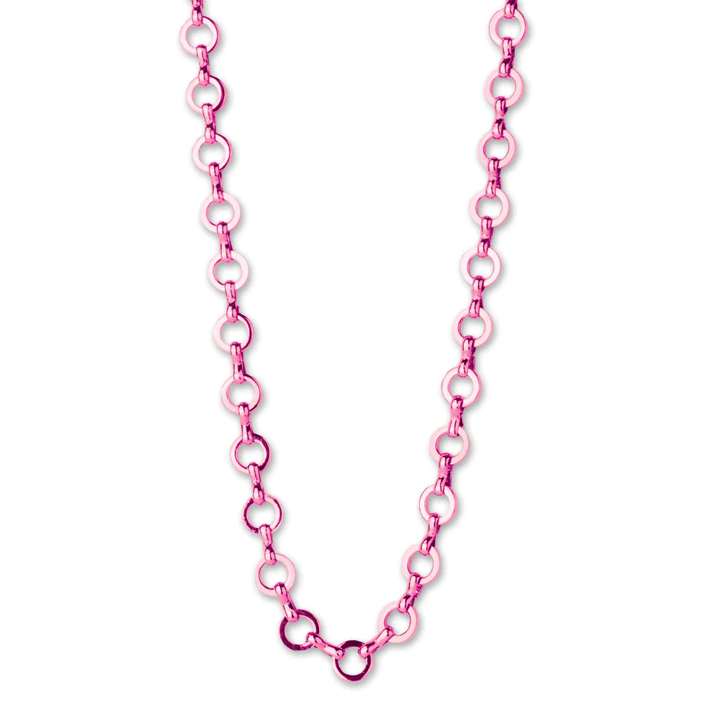 Pink Charm Chain Necklace