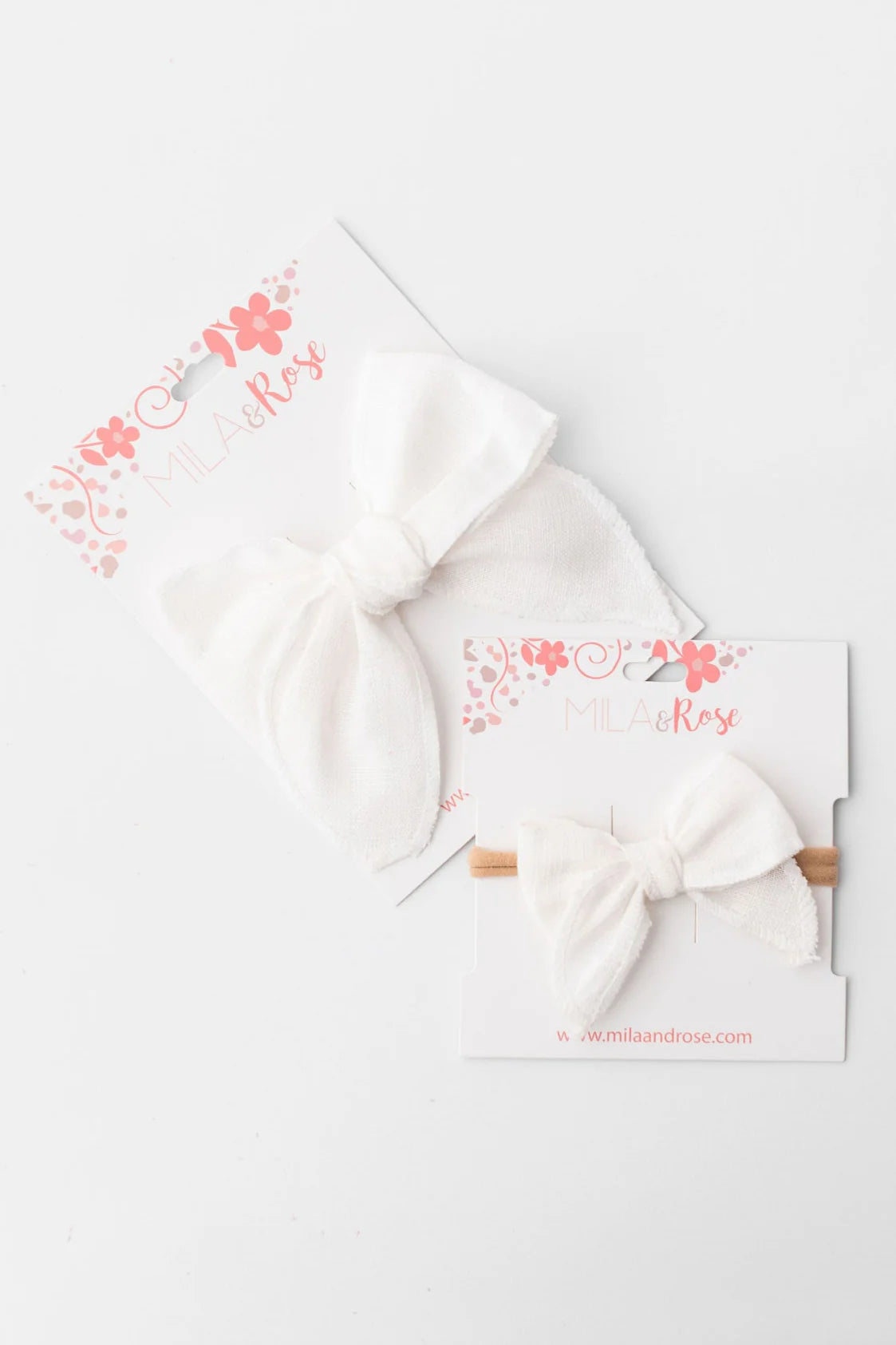 Classic Hair Bow // White