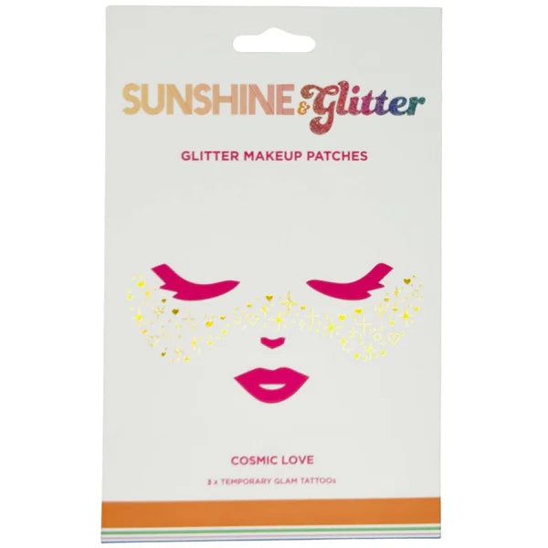 Sunshine & Glitter Face Tattoo // Cosmic Love