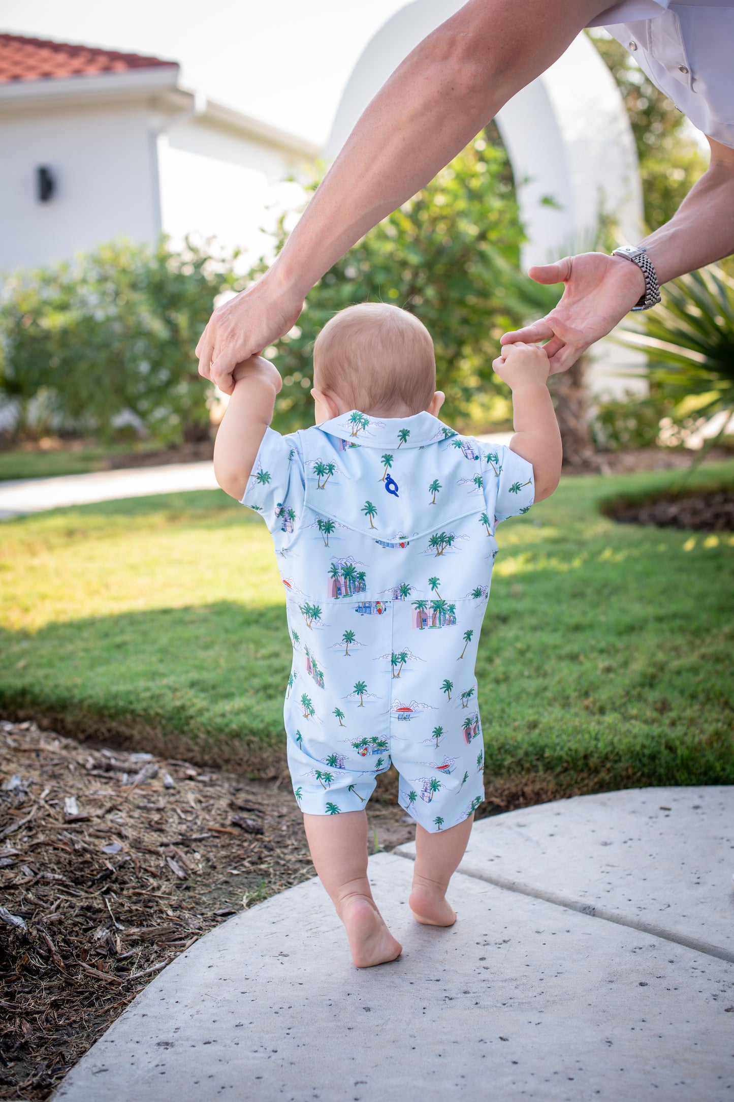 Pearl Snap Romper // Coastal Getaway
