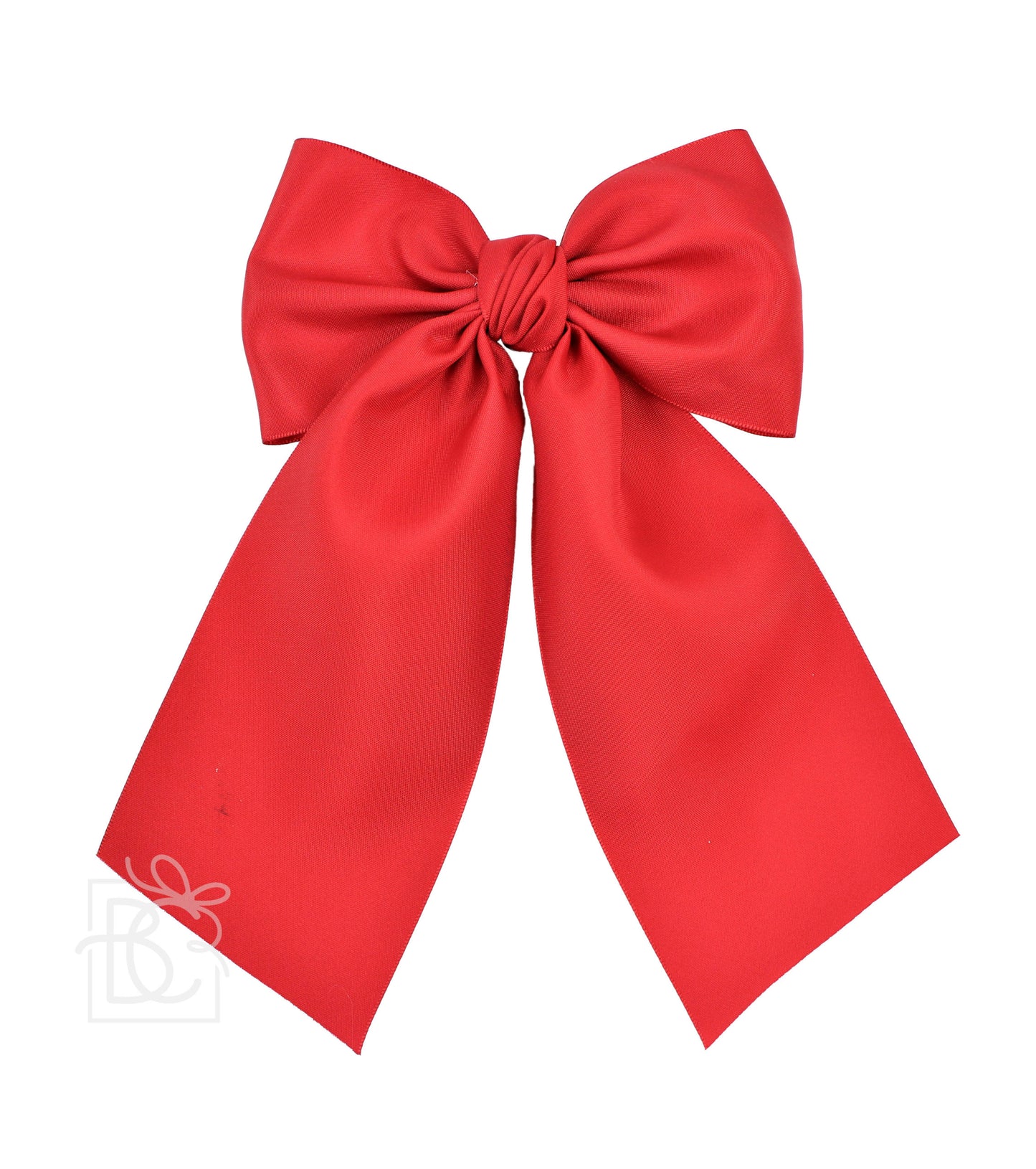 Opaque Satin Bow with Euro Knot & Tails - 3.5"