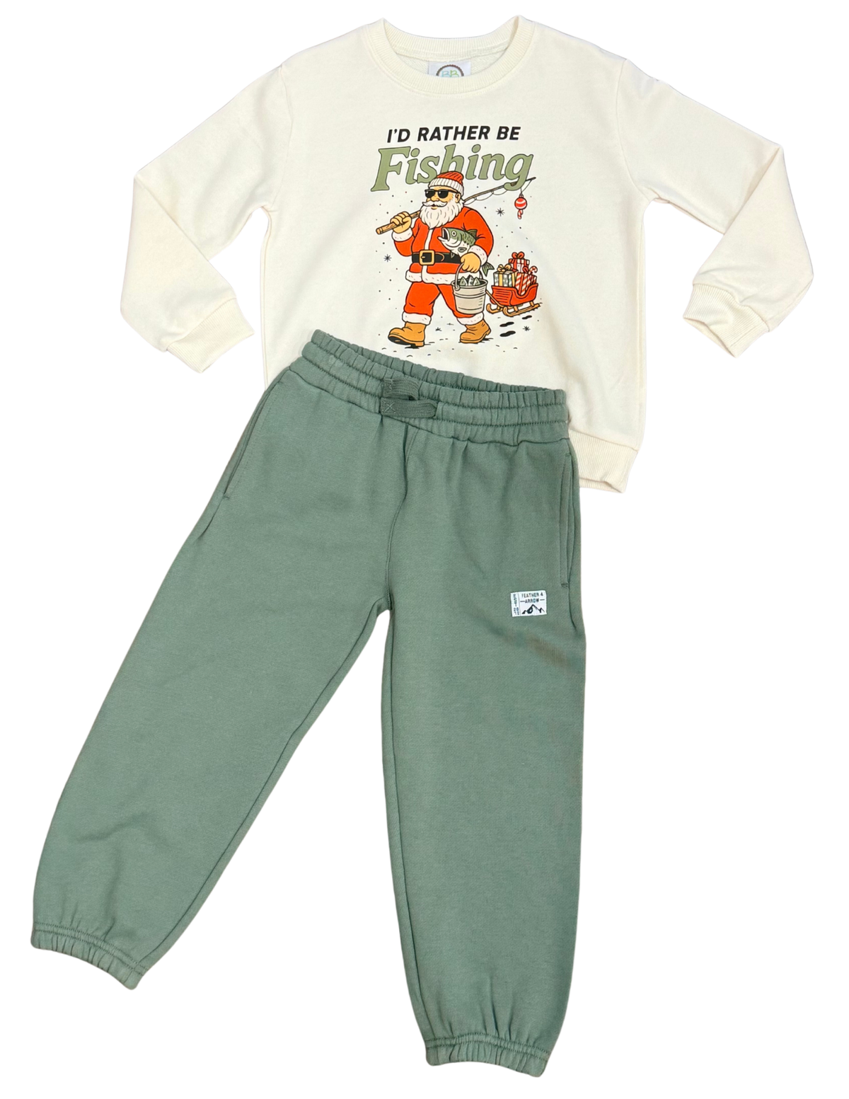 Id Rather Be Fishing Sweatshirt // Ivory
