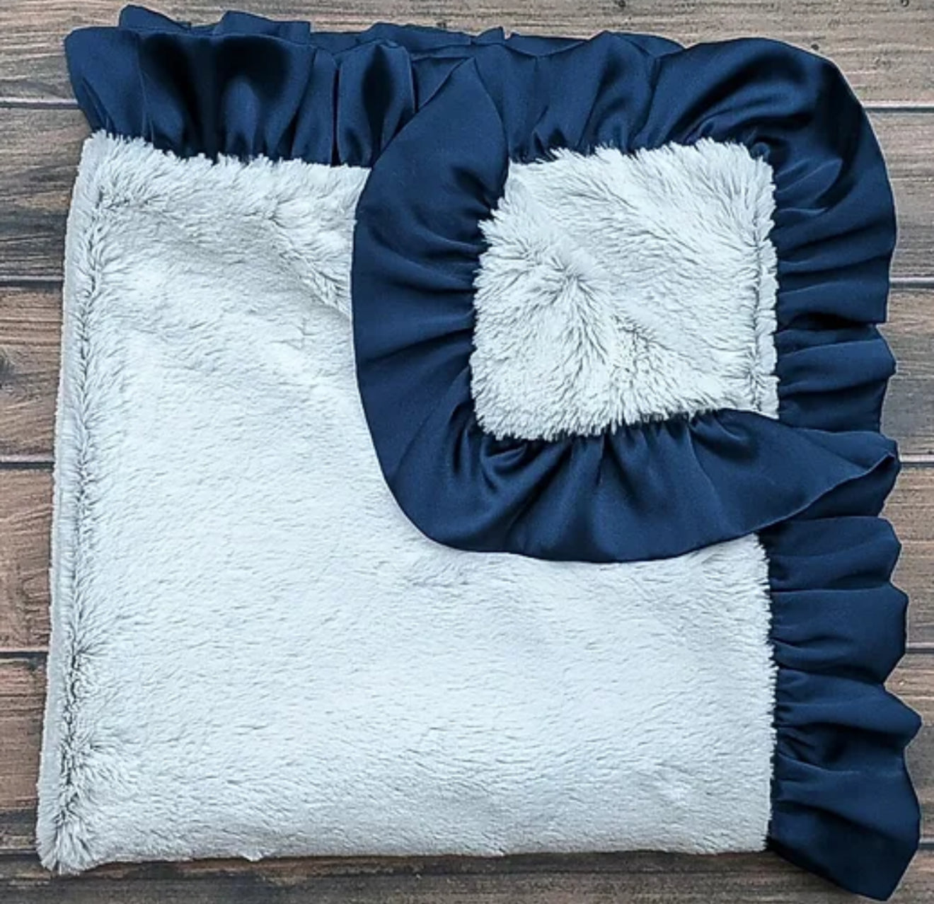 Frost Blue Minky Blanket