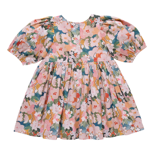 Girls Evelyn Dress // Watercolor Floral