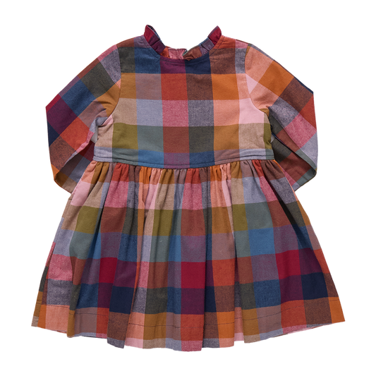 Girls Autumn Dress // Harvest Check