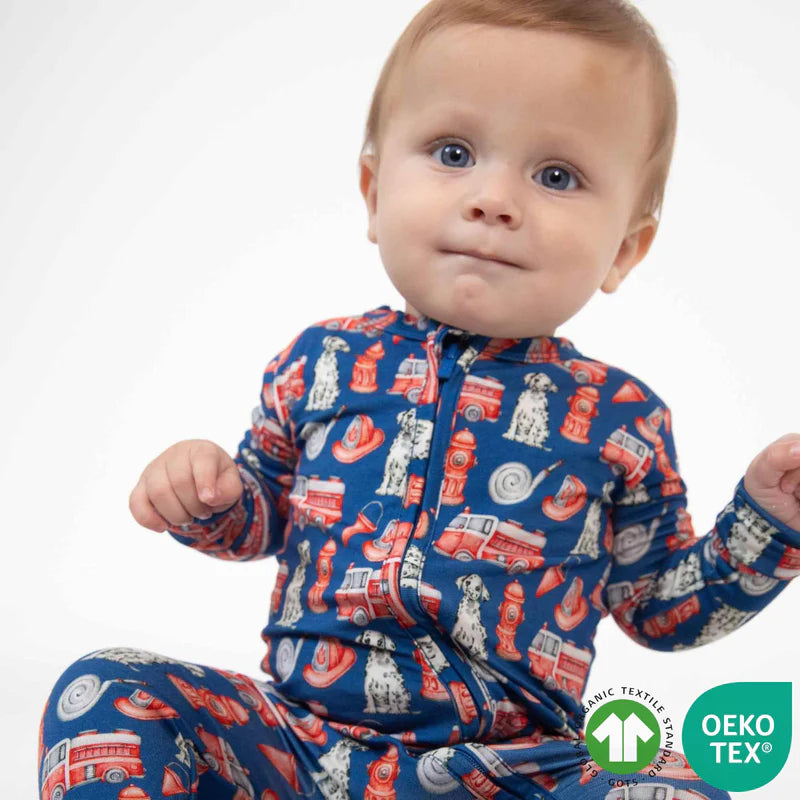 FIreman Zippered Footie