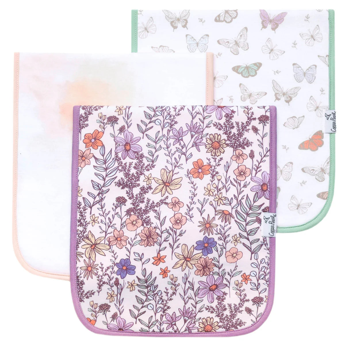 Flora Burp Cloths