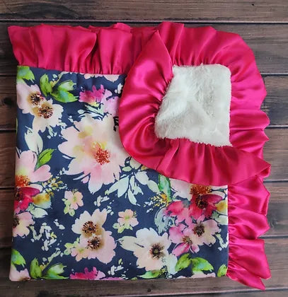 Floral Escape Minky Blanket