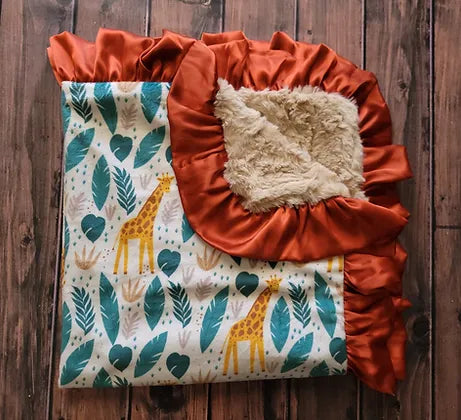 Giraffe Minky Blanket