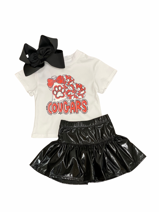 Cougar Pom-Pom Boxy Tee