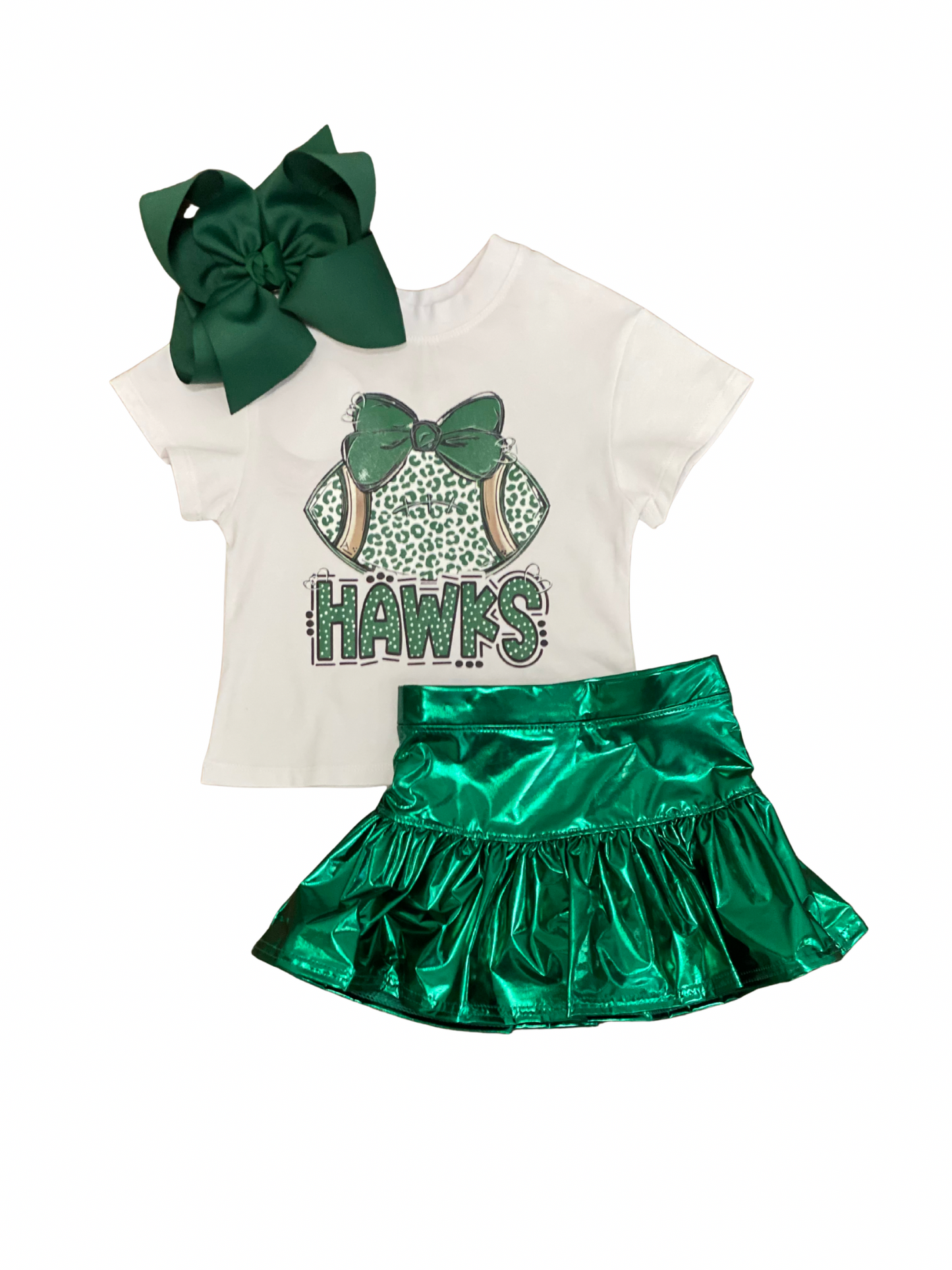 Hawks Football on Boxy Tee