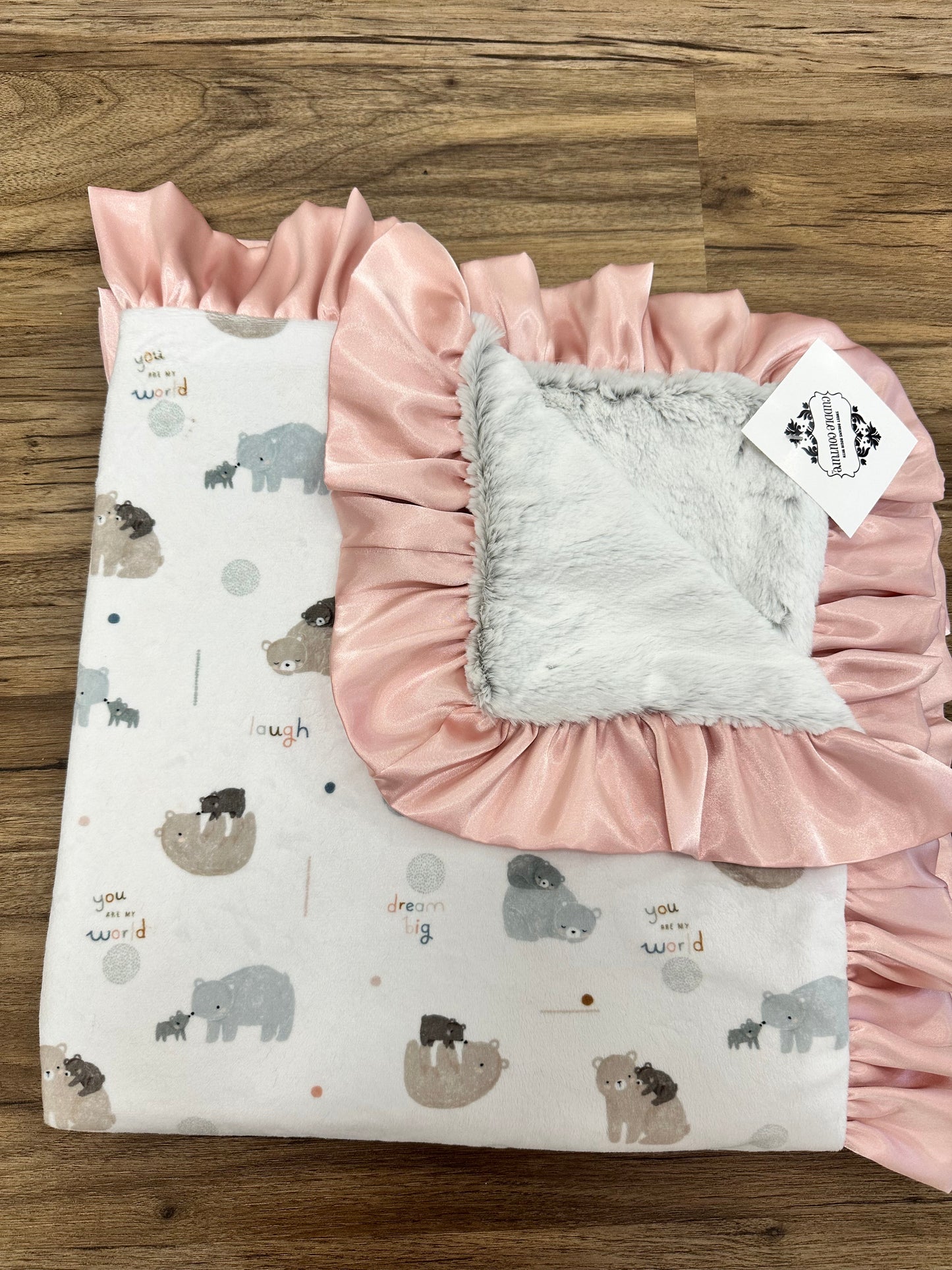 You Are the World Minky Blanket