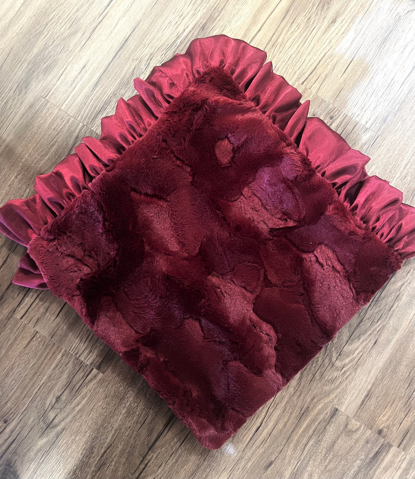 Cranberry Minky Blanket