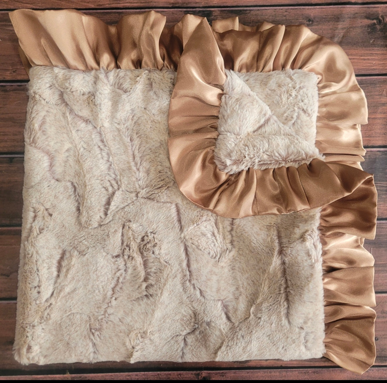 Teddy Bear Solid Minky Blanket