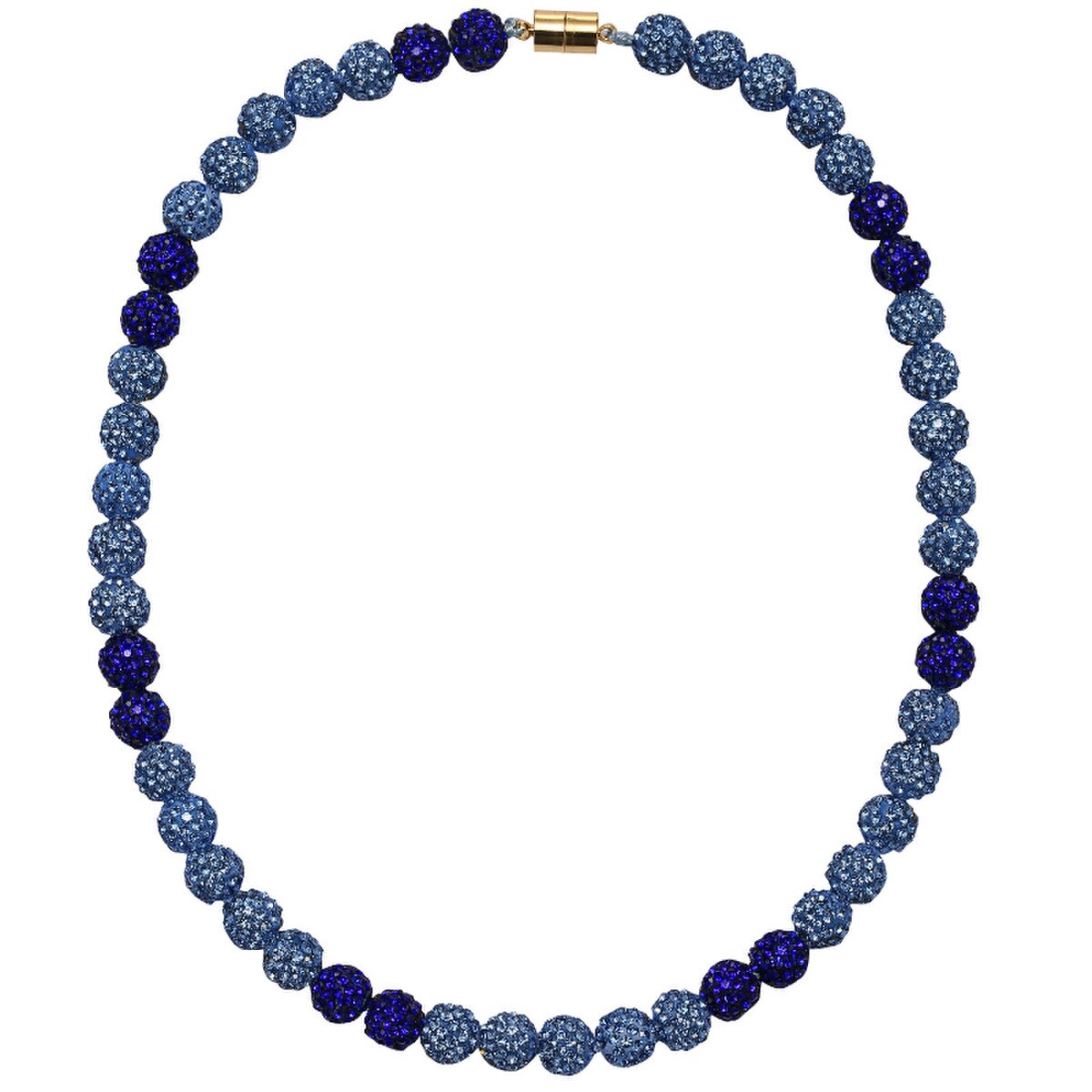 Disco Crystal Necklace // Royal