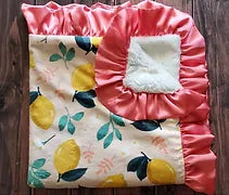 Lemons Minky Blanket