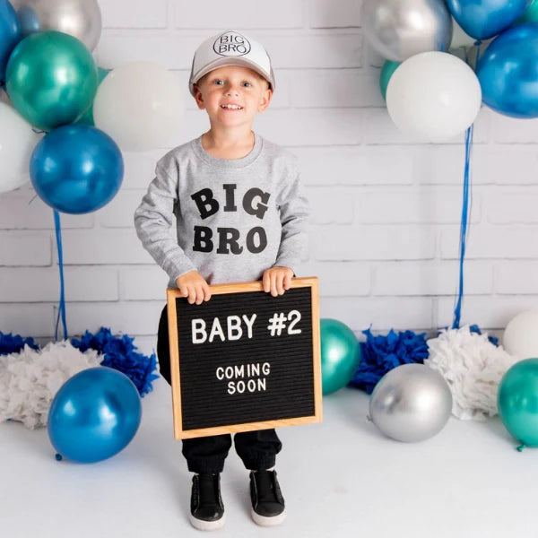 Big Bro Black Sweatshirt // Gray