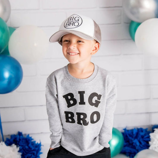 Big Bro Black Sweatshirt // Gray