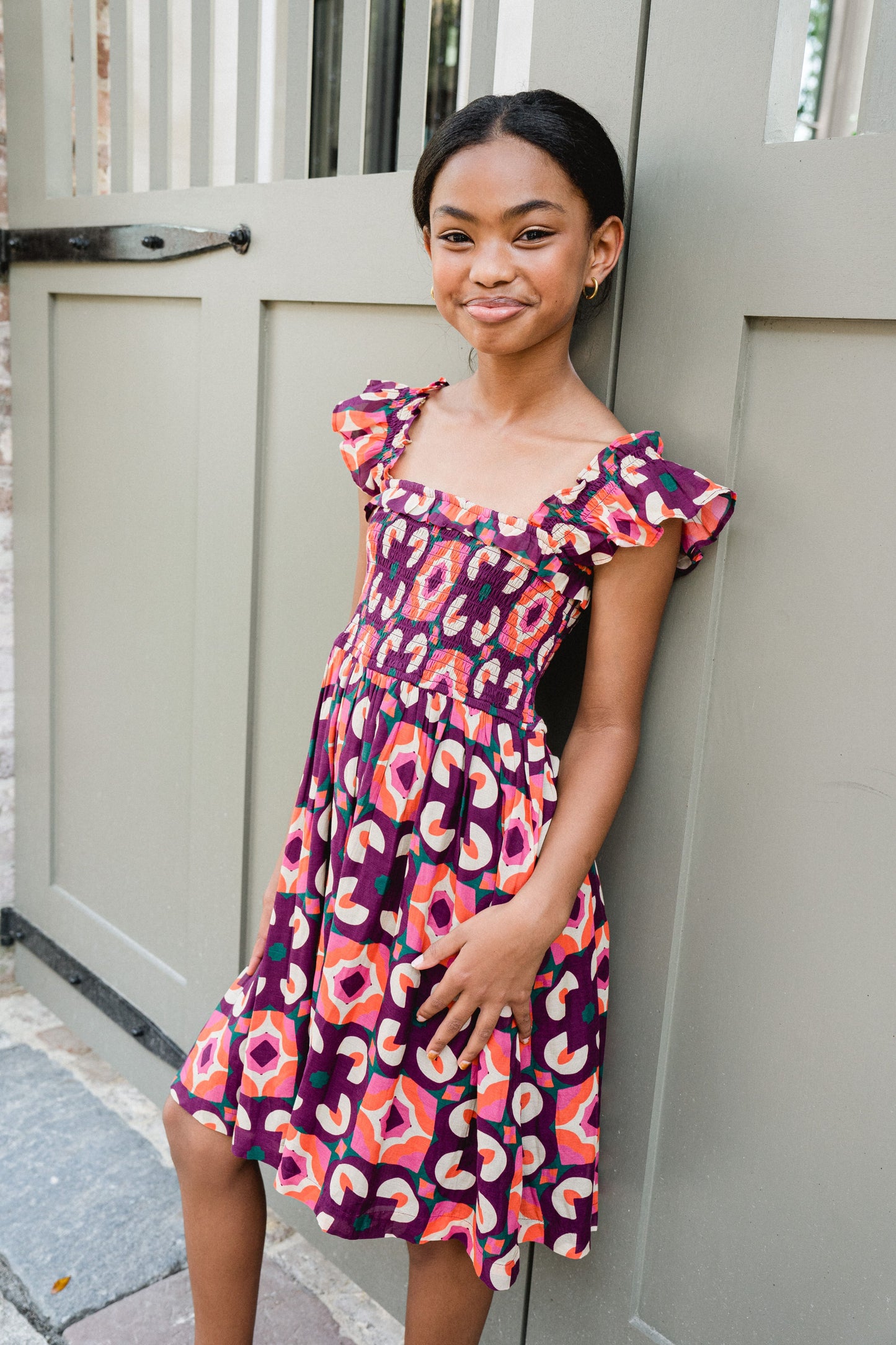 Tillie Tile Dress // Dahlia Purple