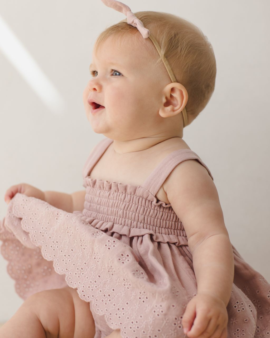 Mae Smocked Top + Bloomer Set // Mauve