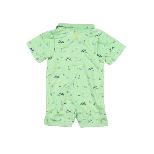 Performance Polo Romper // Dogwood