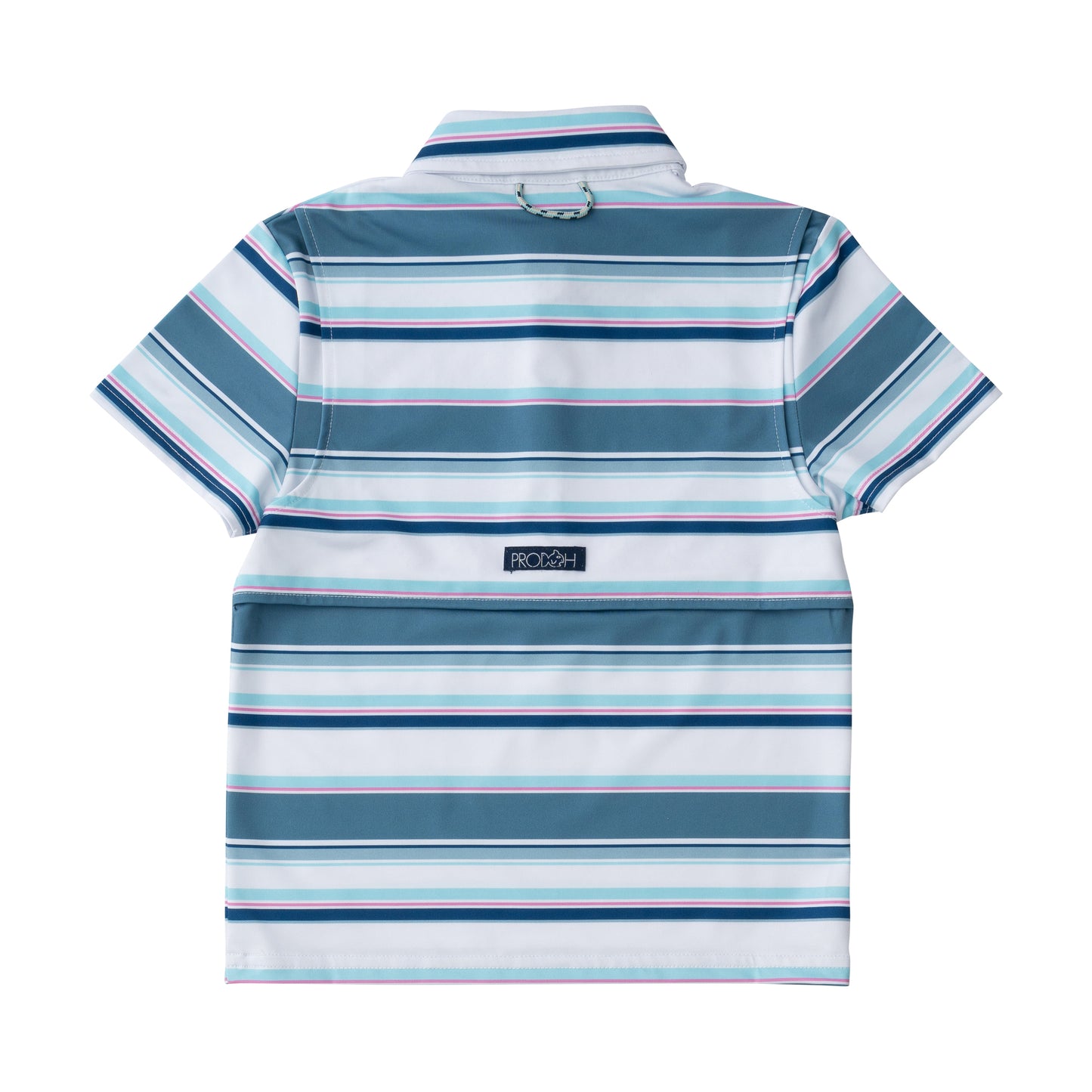Provincial Blue Multi Stripe Pro Performance Polo