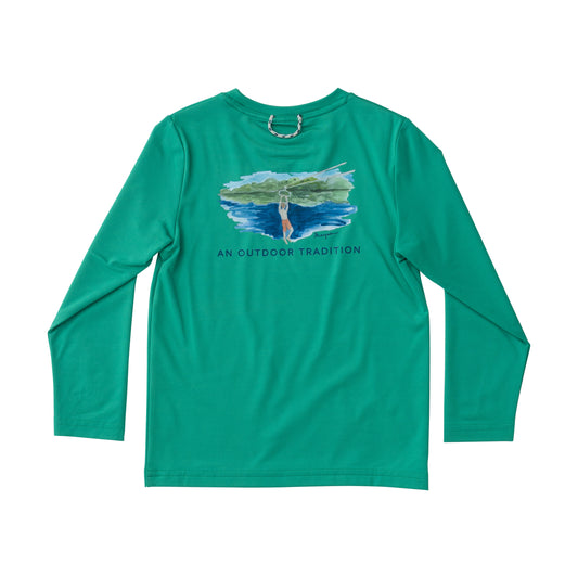 Simply Green Pro Performance Long Sleeve Fishing T-Shirt