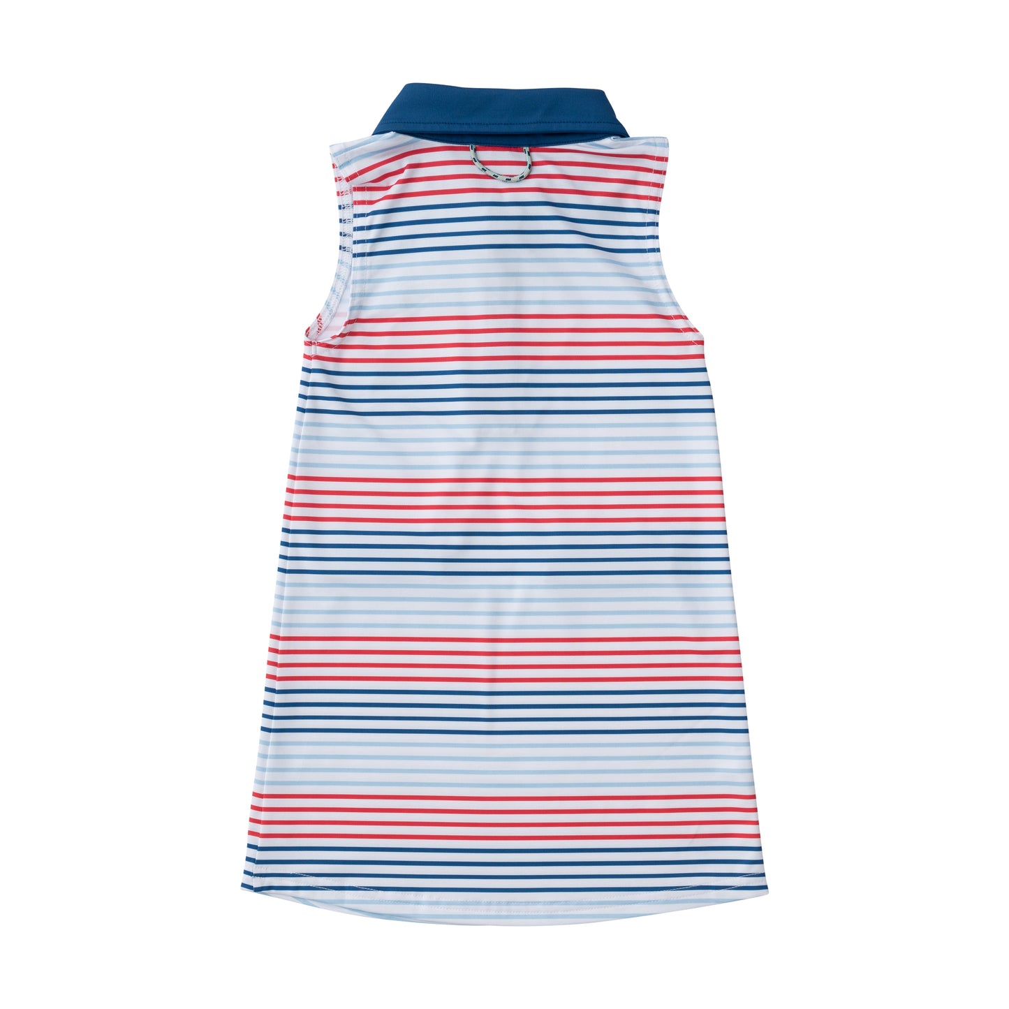 Americana Stripe Sleeveless Pro Performance Polo Dress