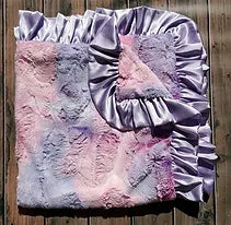 Purple Tie Dye Minky Blanket