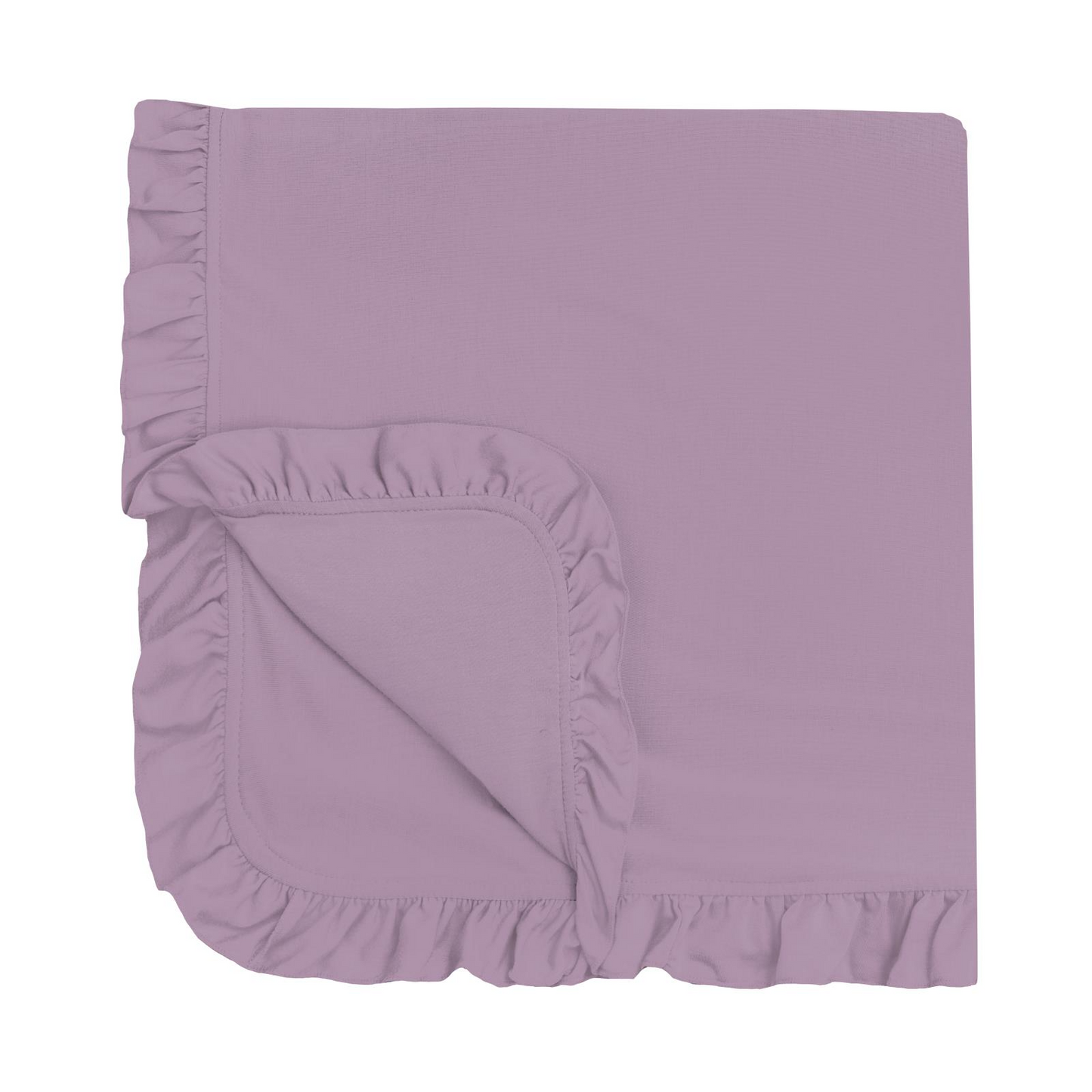 Ruffle Stroller Blanket // Lavender