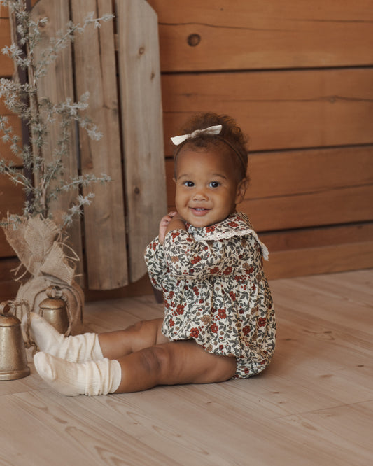 Fern Romper // Holiday Floral