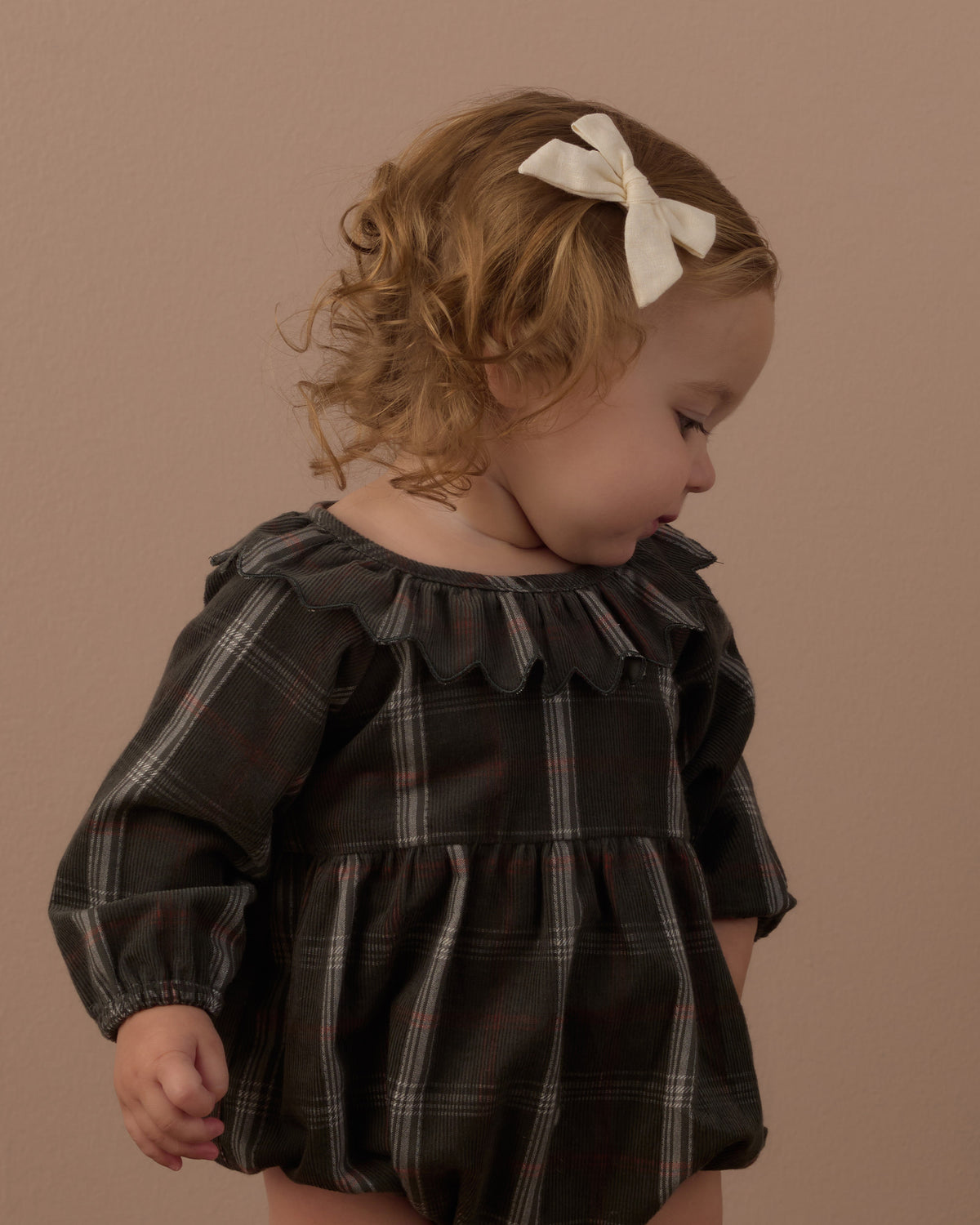Freya Romper // Holiday Plaid