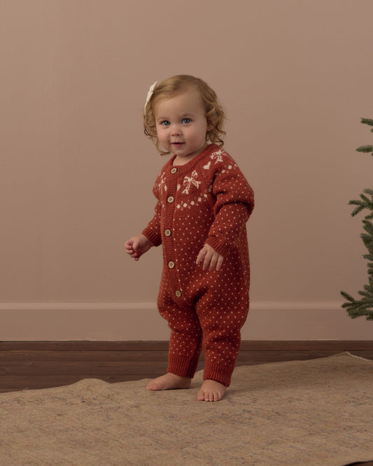 Fair Isle Holiday Romper // Ruby