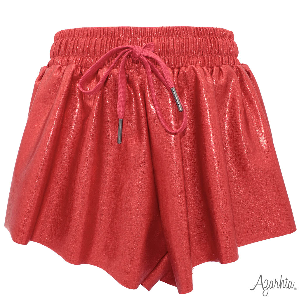 Shimmer Butterfly Short // Red