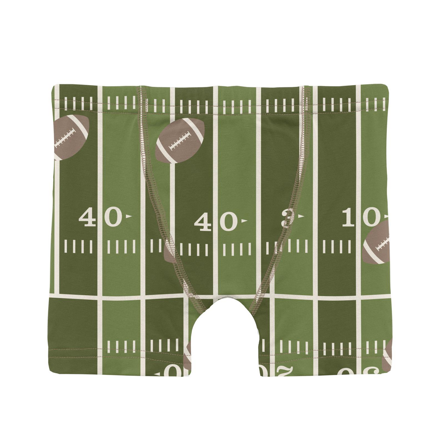 Boy Boxer Brief // Pesto Football