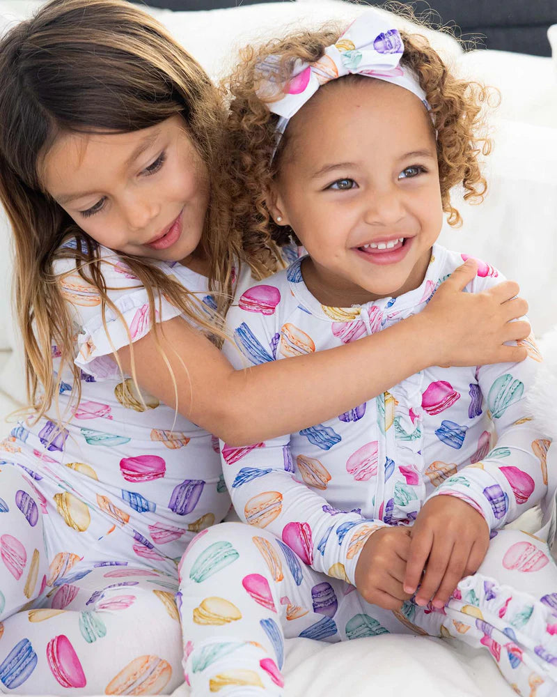 Madeleine Ruffled Ruffled Zippered Footie