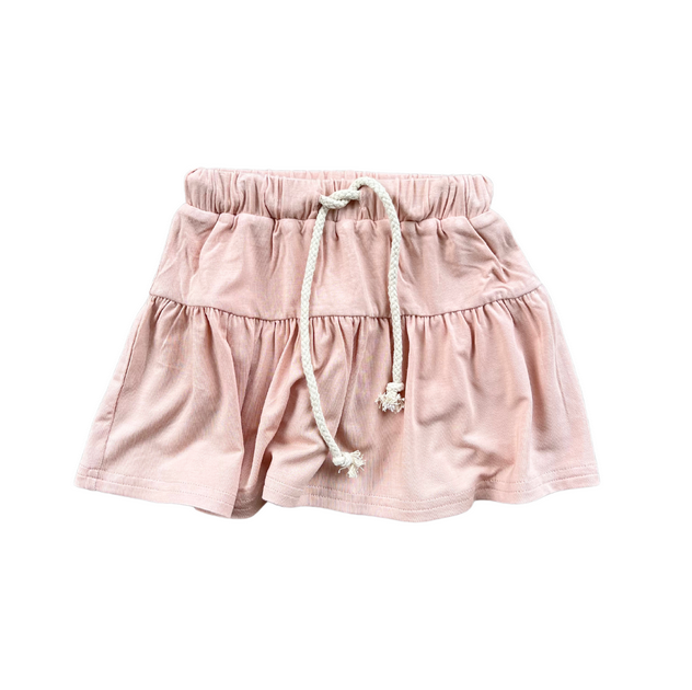 Blush Tiered Bamboo Skirt