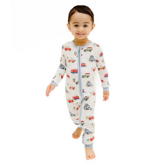 2 Way Zipper Romper // Off Road Adventure