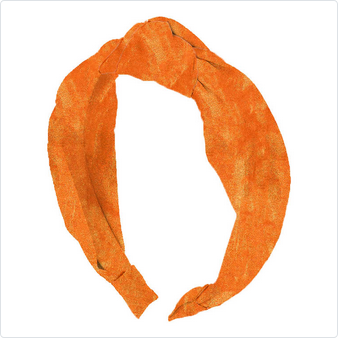 Top Knot Headband // Orange Shimmer