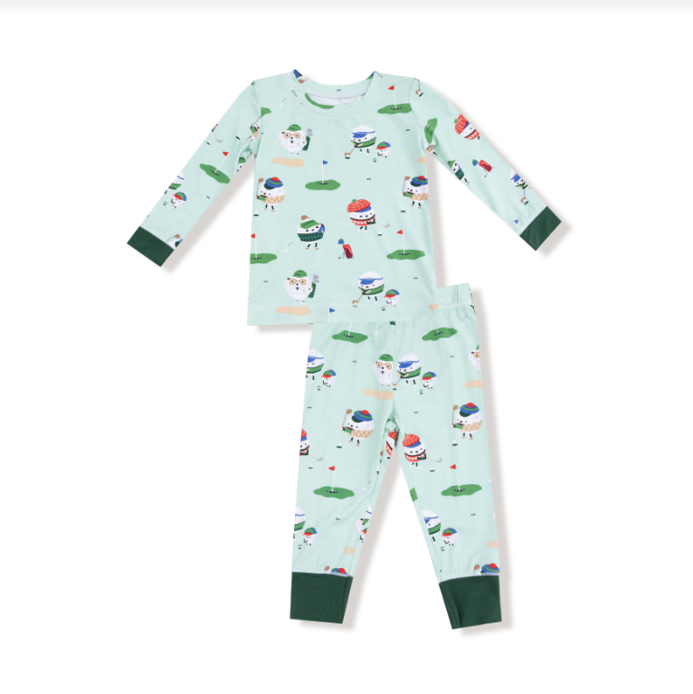 Golf Pros- Green L/S Loungewear Set