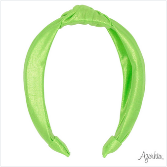 Top Knot Headband // Lime Shimmer
